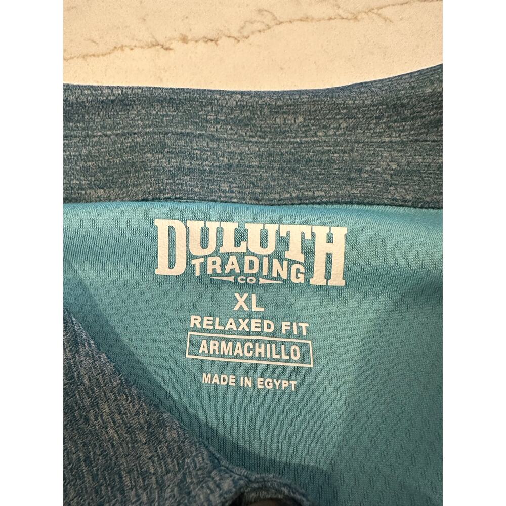 Duluth Trading Men’s Shirt NWT Armachilo Cooling Relaxed Fit Polo Blue XL - Picture 4 of 13